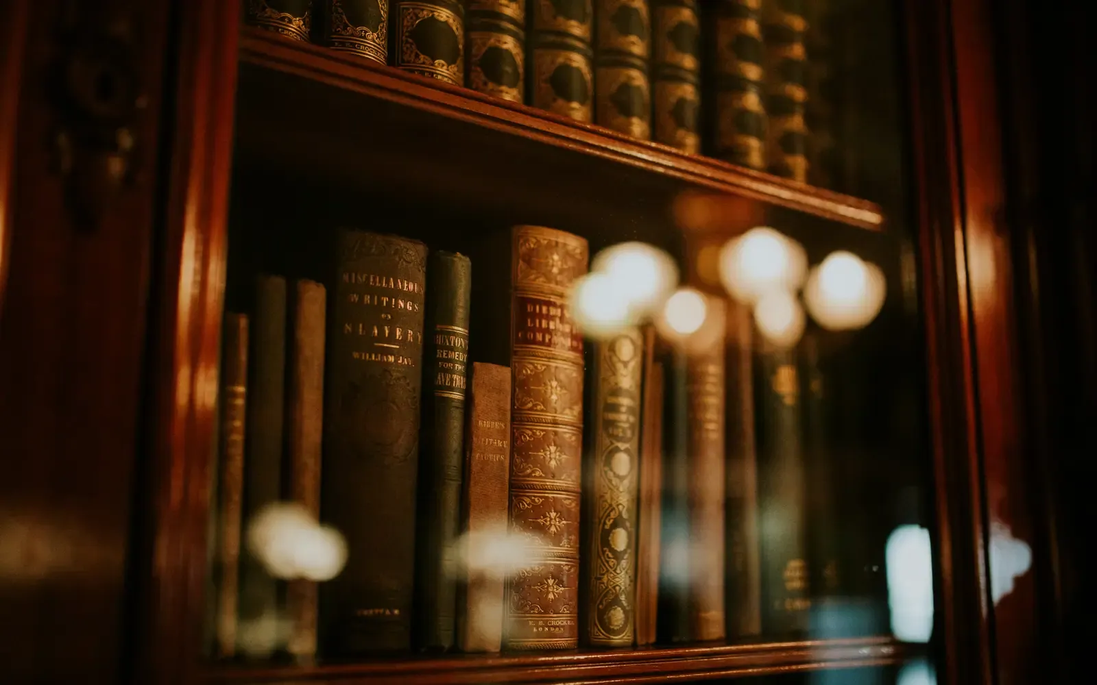 Law library bookcase filled with legal books in an attorney's office